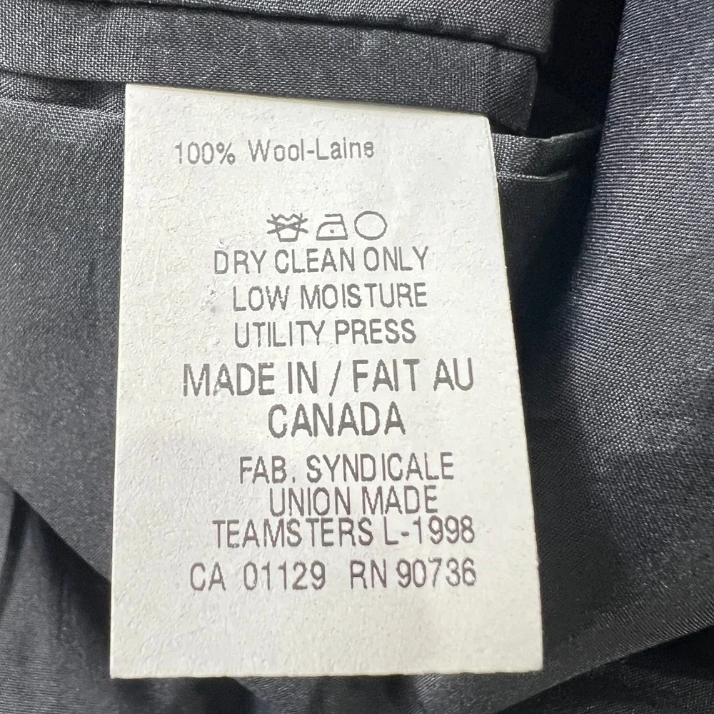 Vintage Lauren Ralph Lauren‎ Men's 46L Pinstripe 100% Wool Blazer Union Canada